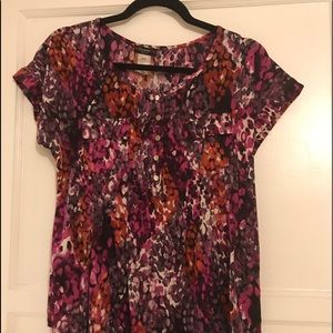 Multi Color Blouse, pink, purple,off white,